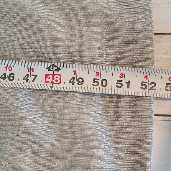 Vtg Dave & Johnny Y2K Metallic Silver Dress and Jacket Bodycon Prom Dance Glam - Picture 8 of 10